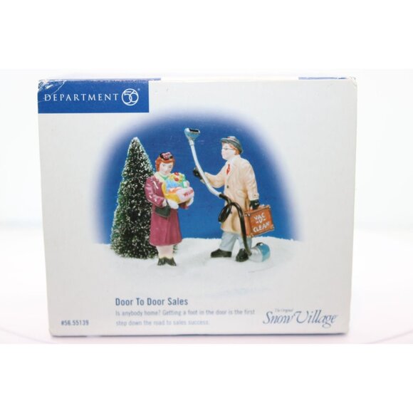 Dept 56 Snow Village - Door to Door Sales - Picture 1 of 4